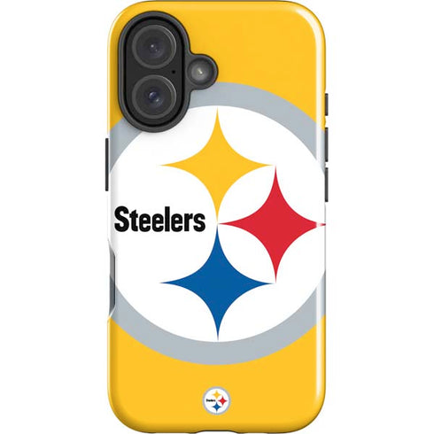 NFL Pittsburgh Steelers Large Logo iPhone 16 Plus Impact Case